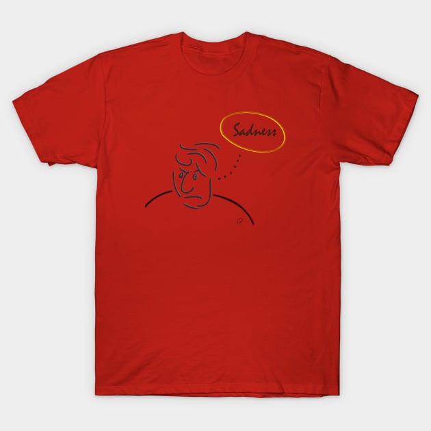 Sad Man T-Shirt by Nic E